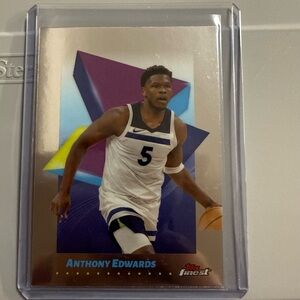 🔥2024-25 Topps Finest Anthony Edwards Timberwolves #60
